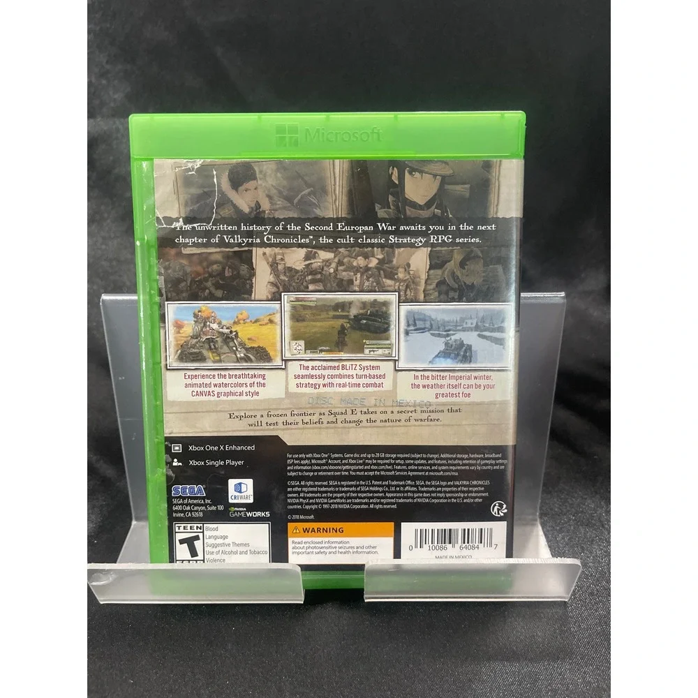 Valkyria Chronicles 4 Xbox One SEGA Strategy RPG Video Game‎